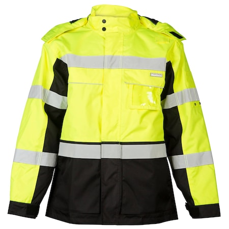 XL, Lime Class 3 Black Series Parka